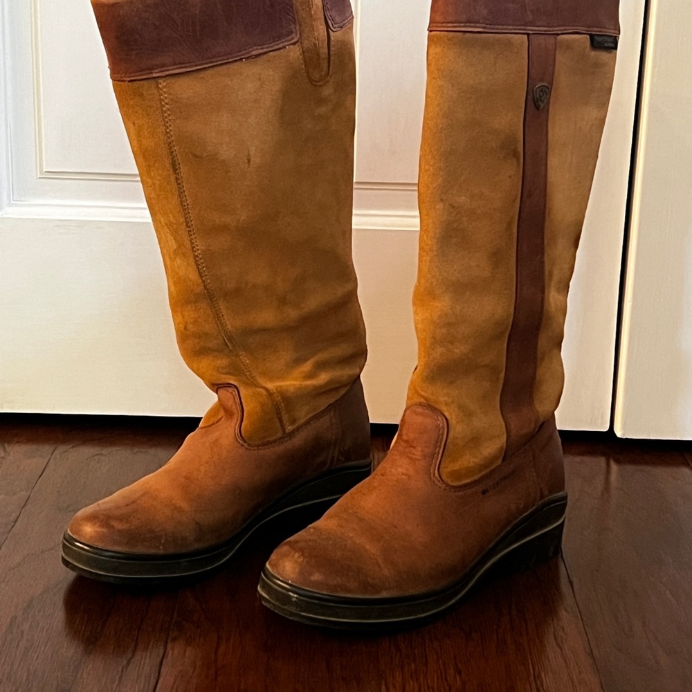 Ariat Brown and Tan Knee-High riding boots